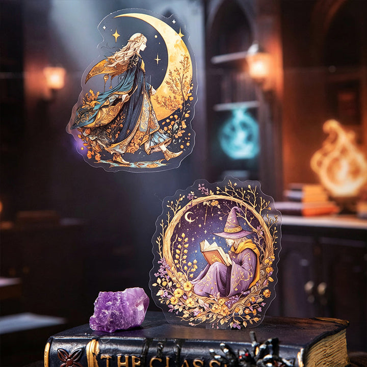 The Magic Chronicle Series Sticker Pack featuring light designs for journaling, scrapbooking and collage