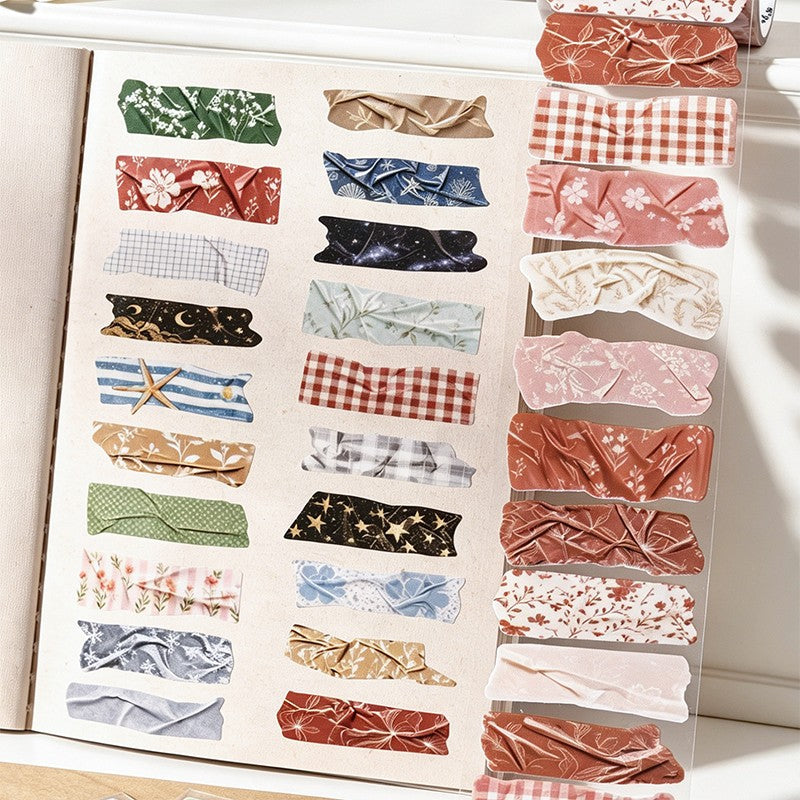 The Wrinkled Pages Series PET tape roll close-up
