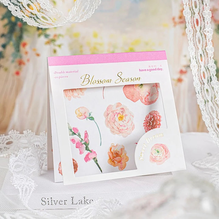 Floral Sweet Dreams Dual-Material Sticker Book
