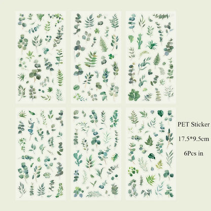 Spring Floral Shadow Sticker Sheet – Aesthetic Journaling & Scrapbook Sticker