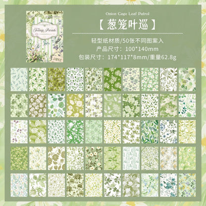 Seasonal Flower Letter Material Book