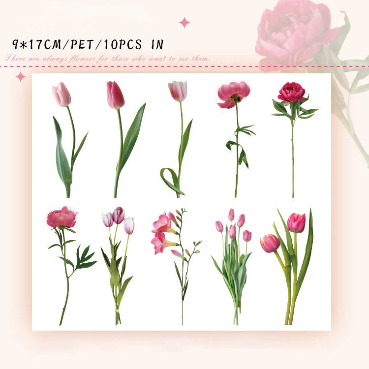 Time Flower Garden Sticker
