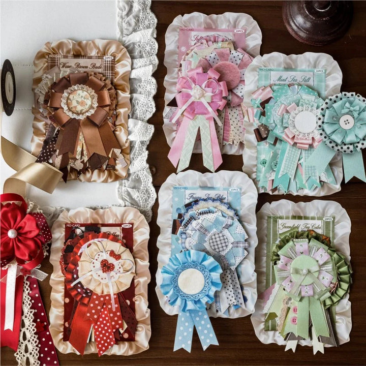 Vintage Ribbon Medal Sticker Pack