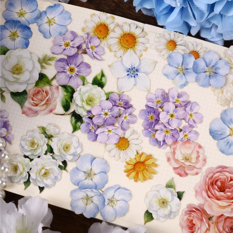 Vintage Floral Notes Sticker Pack