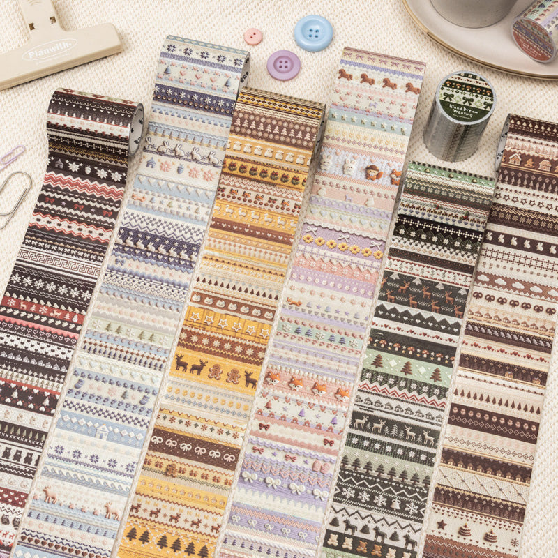 Island Dream Series White Kraft Paper Tape featuring dream, white, and island designs for journaling, scrapbooking and collage