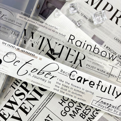 Whole Roll 5.5cm*5m Four Seasons Singing Die Cutting Washi/PET Tape featuring sea designs for journaling, scrapbooking and collage