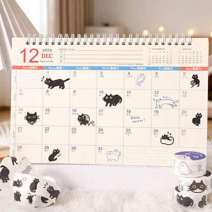 Cute Cat Series Washi Tape featuring cat designs for journaling, scrapbooking and collage
