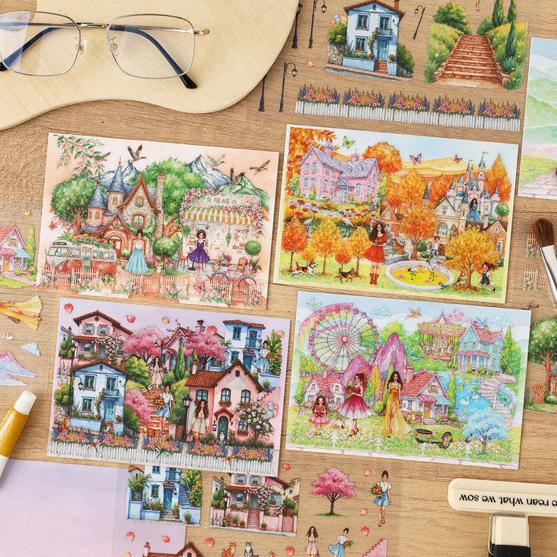 Flower Garden Tour Sticker Book