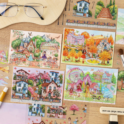 Flower Garden Tour Sticker Book