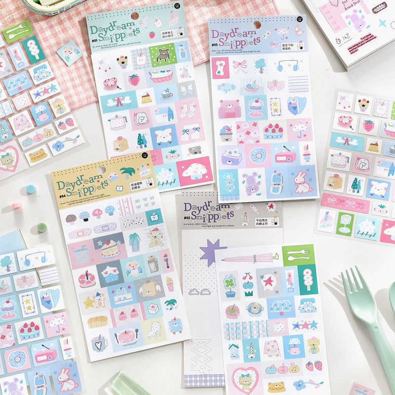 Daydream Fragment Series Sticker featuring dream designs for journaling, scrapbooking and collage
