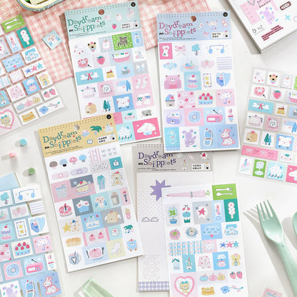 Daydream Fragment Series Sticker featuring dream designs for journaling, scrapbooking and collage