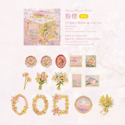 Oil Painting Floral Sentiment Series Sticker