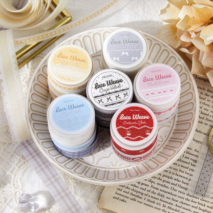Soft Fleece Ribbon series PET Tape Set for journaling, scrapbooking and collage