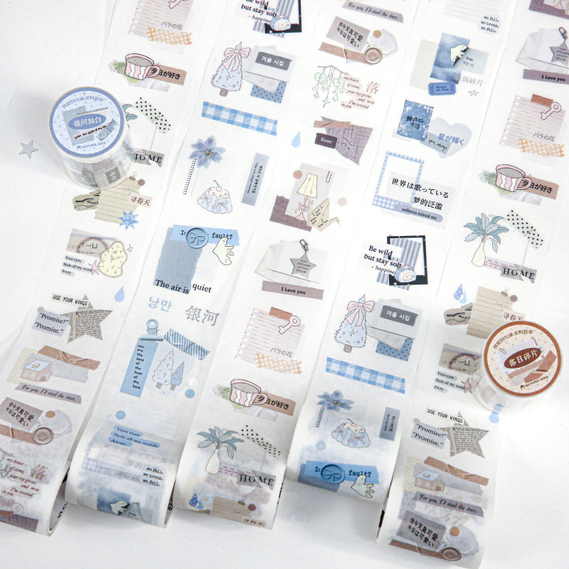 Collage Memoirs Series Die Cutting Washi Tape