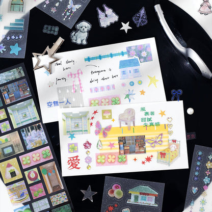 Daydreaming Series Sticker featuring dream designs for journaling, scrapbooking and collage