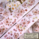 Pink Mist Flower Die-Cutting Washi Tape - Sample 100cm
