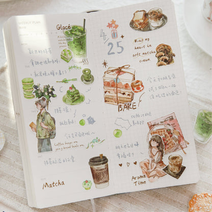 Coffee Daily Series Die Cutting Washi Tape for journaling, scrapbooking and collage