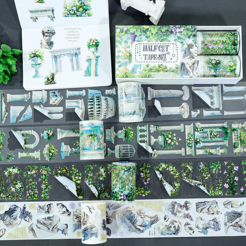 Garden Of Ruins Tape Set featuring garden designs for journaling, scrapbooking and collage