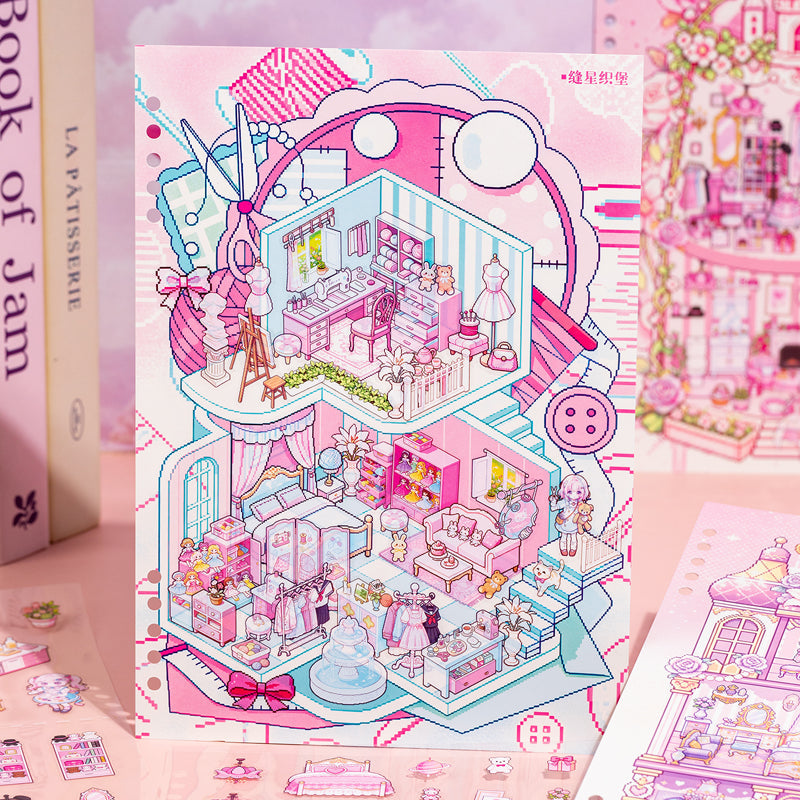 Fairy Tales World 3D Sticker Book featuring fairy, tale, and book designs for journaling, scrapbooking and collage