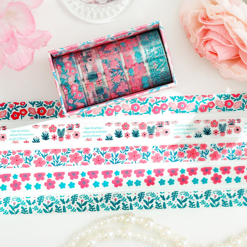 Chilin Flower Blooming Series PET Tape Set