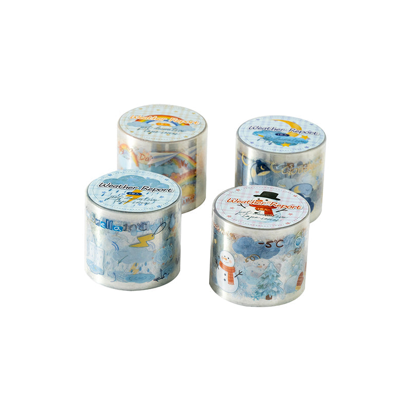 Weather Forecast Series Die Cutting PET Tape for journaling, scrapbooking and collage
