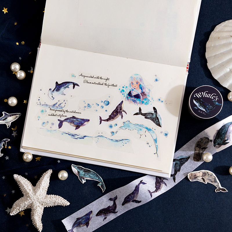 Mysterious Animal Series Washi Tape featuring animal designs for journaling, scrapbooking and collage