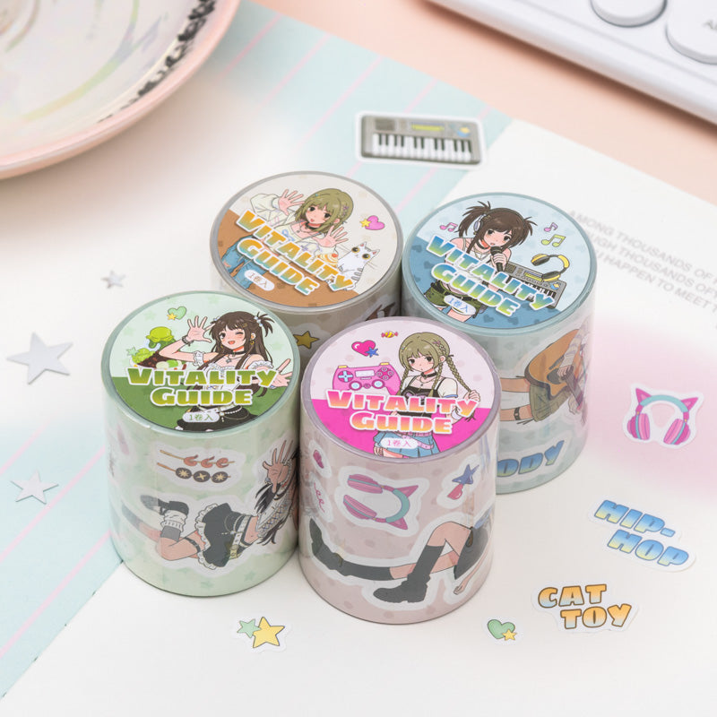 Vitality Guide Series Synthetic Paper Tape for journaling, scrapbooking and collage