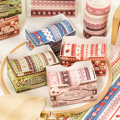 Fair Island Story Series Washi Tape Set featuring island designs for journaling, scrapbooking and collage