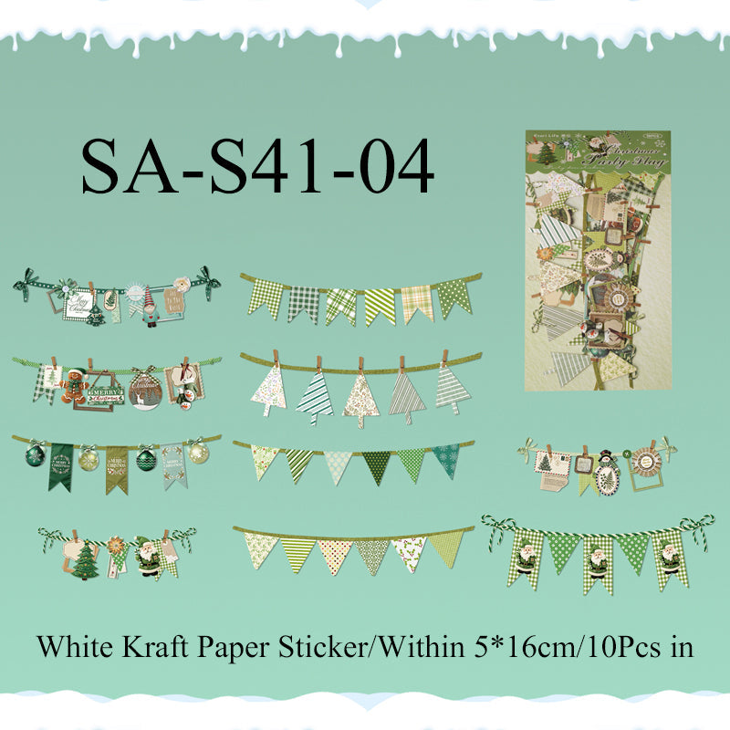 Christmas Flags Series Sticker