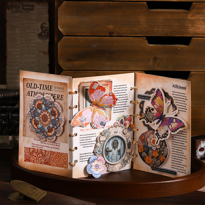 Old Time Atmospheres Series Sticker featuring old designs for journaling, scrapbooking and collage