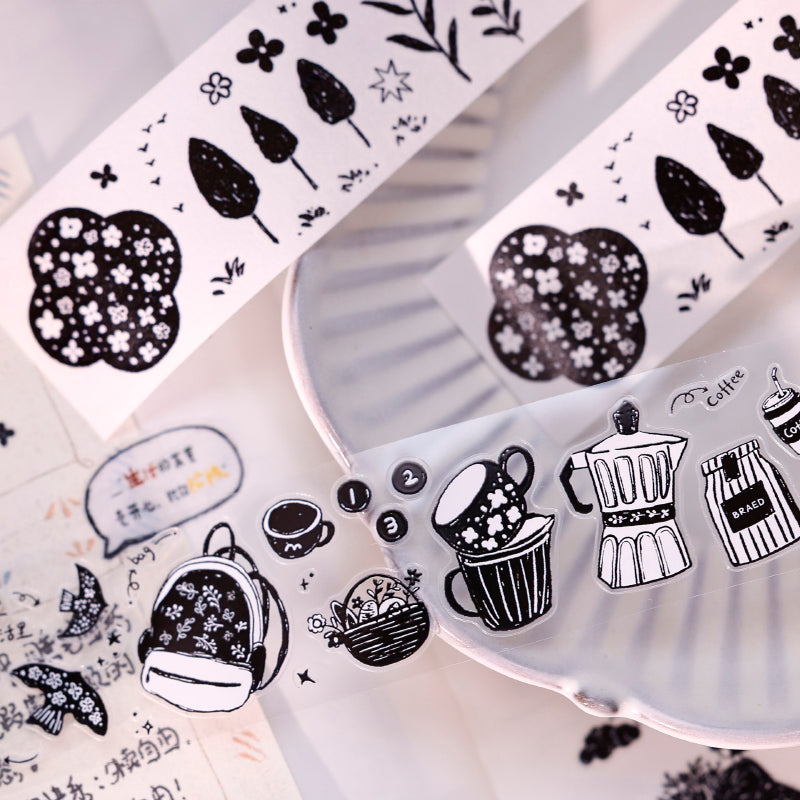3cm*50cm Plain Color Die Cutting Washi/PET Tape