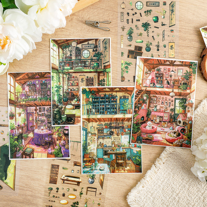 Quiet Gentle Narrative Series 3D Sticker for journaling, scrapbooking and collage