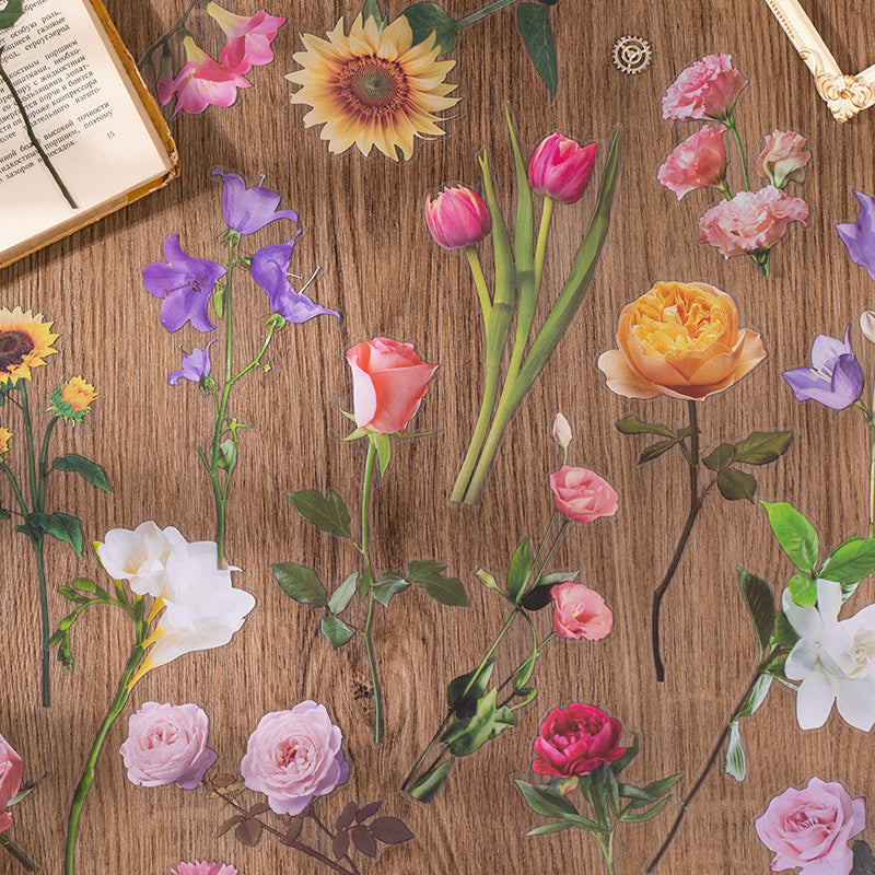 Time Flower Garden Sticker