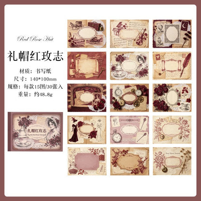 Vintage Chronicles Material Paper