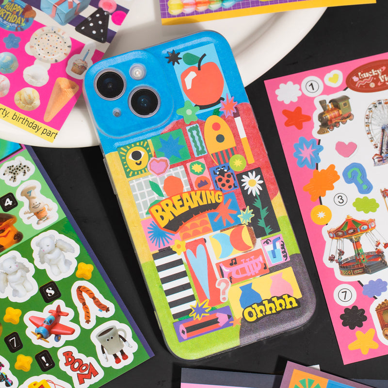 Color Preview Series Sticker Book featuring book, and color designs for journaling, scrapbooking and collage