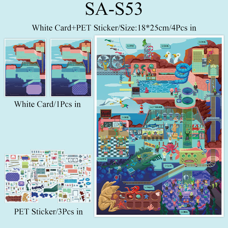 Open Today Series 3D Sticker for journaling, scrapbooking and collage