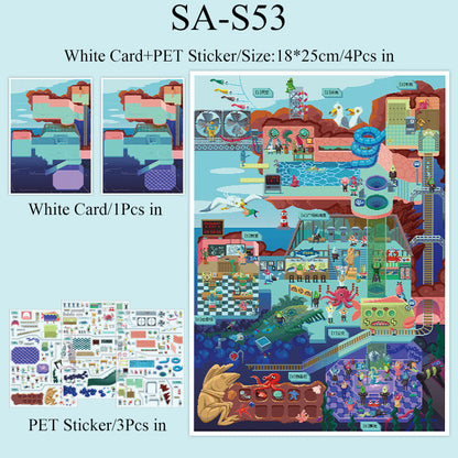 Open Today Series 3D Sticker for journaling, scrapbooking and collage