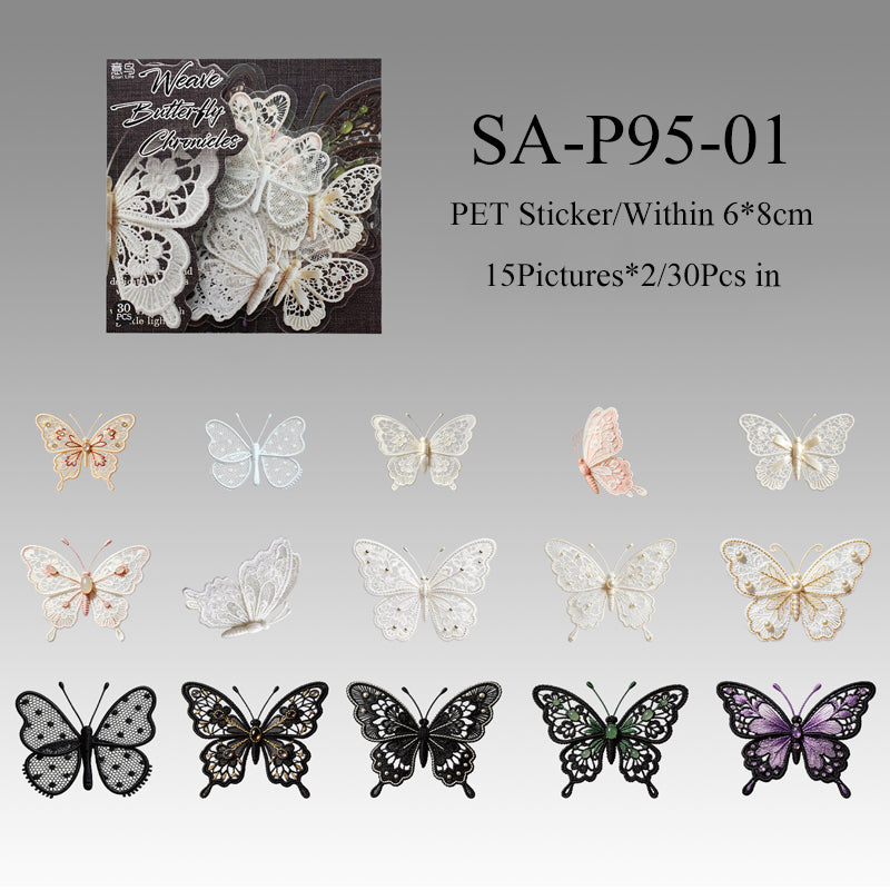 Fabric Butterfly Chronicles Series Sticker