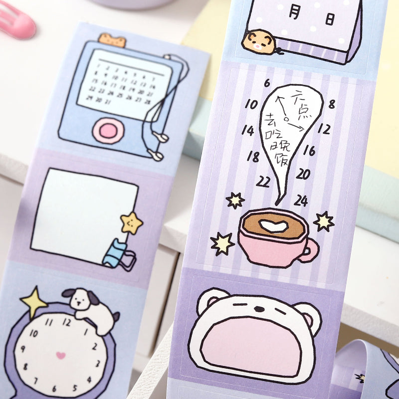 Corner Thoughts Series Die Cutting Writing Paper Tape