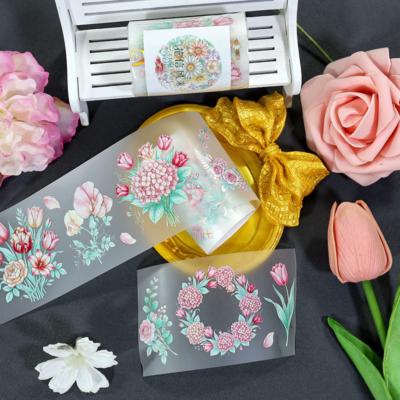 Flower Bearing Wind Blows Fog PET Tape