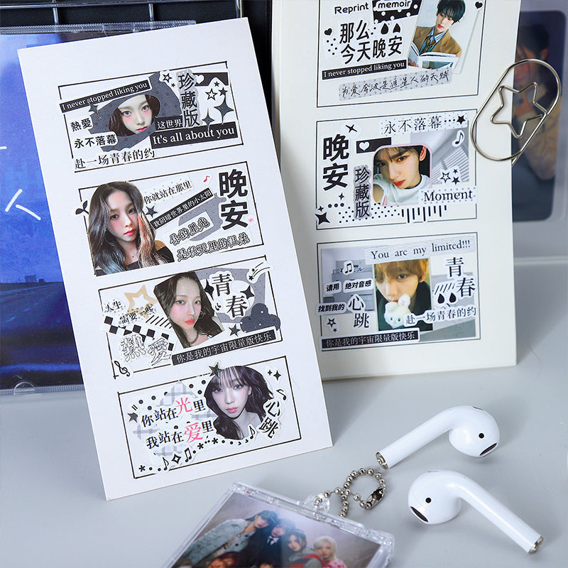Call For Love Series Die Cutting Synthetic Paper Tape for journaling, scrapbooking and collage