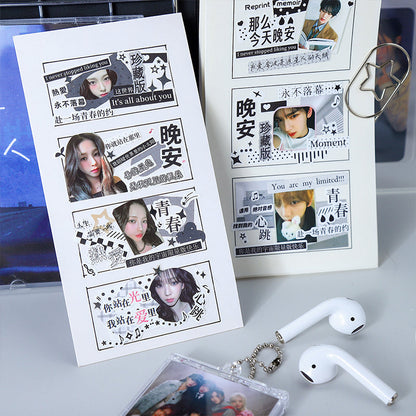 Call For Love Series Die Cutting Synthetic Paper Tape for journaling, scrapbooking and collage