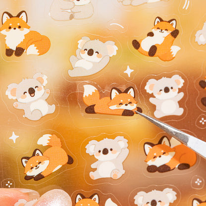 Furry Files Series Sticker Book featuring book designs for journaling, scrapbooking and collage