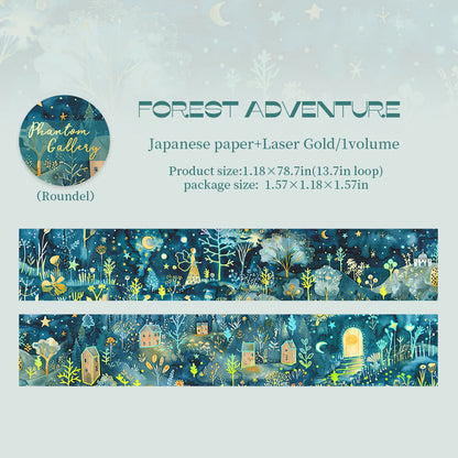 Phantom Chronicles Series Gold Stamping Washi Tape