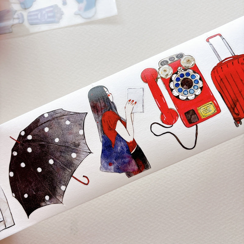 6cm*166cm Mofei Die Cutting Washi/PET/Fog PET Tape