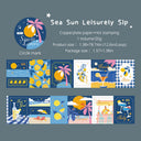 Starlit Letters Series Die Cutting Gold Stamping Coated Paper Tape