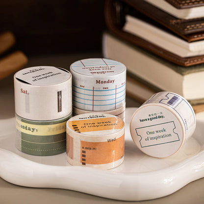 Week Inspiration Series Washi Tape for journaling, scrapbooking and collage