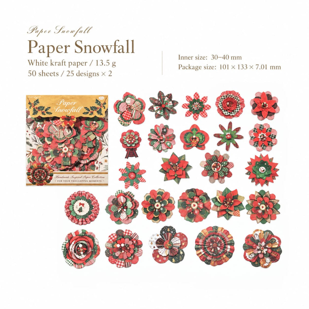 Christmas Floral Sticker Book