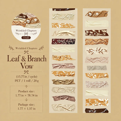 Washi tape découpé pour animaux de la série The Wrinkled Pages