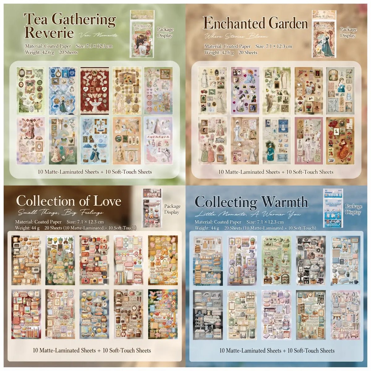 Dream Garden Tea Gathering Sticker Book
